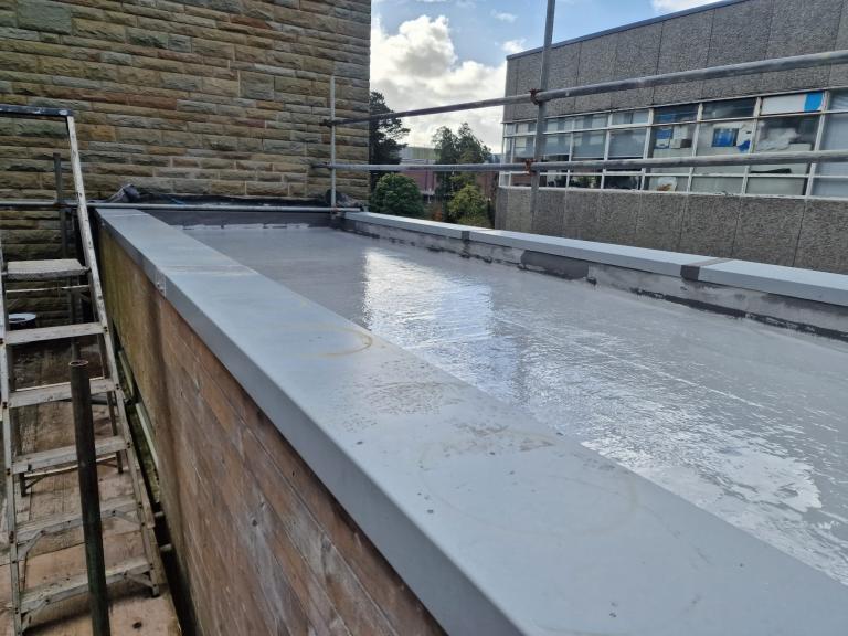 The undercoat drying ready for top coat