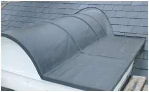 Our liquid membrane system is 'perfect forming' and the same colour as lead