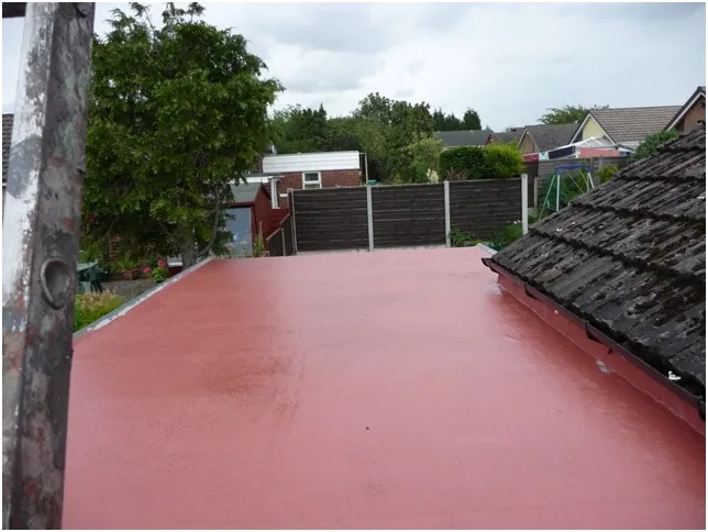 1st coat applied and gutters refitted