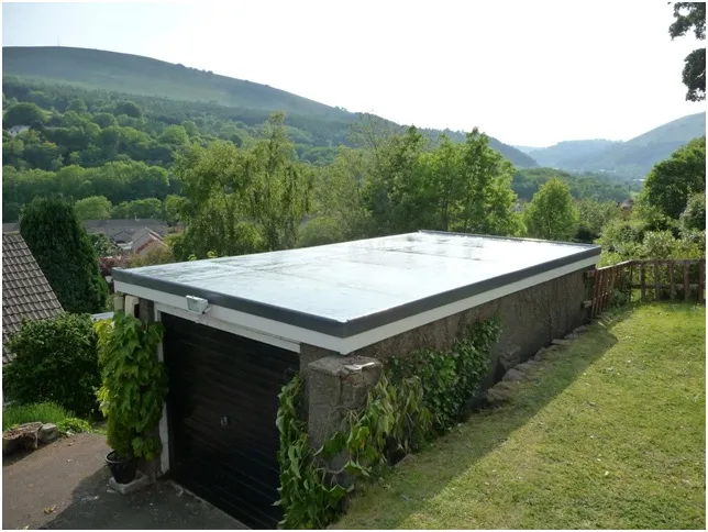 Full 15 year jointless and  seamless reinforced liquid membrane system applied - Newport, South Wales