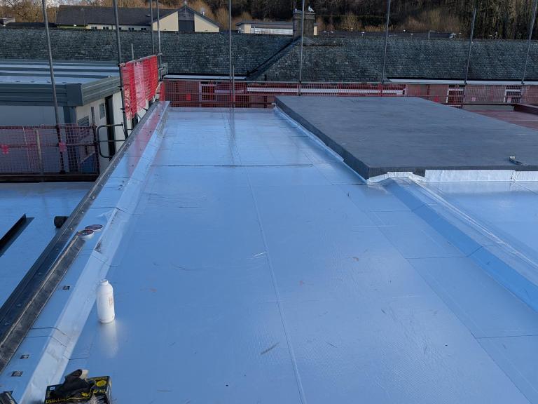 The polymer system gives a jointless, seamless, waterproof, fireproof and weatherproof system - quickly and without hassle