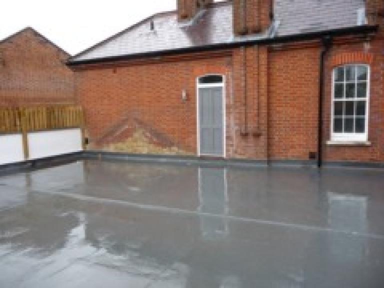This GRP fibreglass roof in Beckenham, Kent had failed