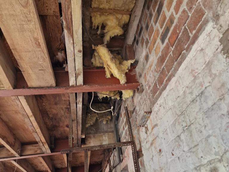 As the roof structure was rebuilt, it was insulated