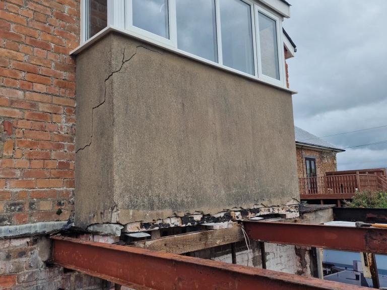 Nothing was salvageable so the entire roof had to be dismantled