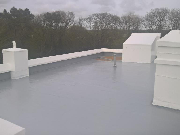 And the tapering of the roof ensures good surface run off