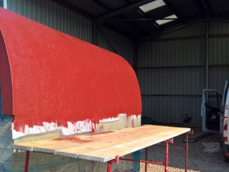 The first undercoat layer was applied