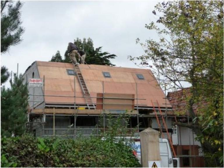 Copper alternative roofing project in Uxbridge, Greater London