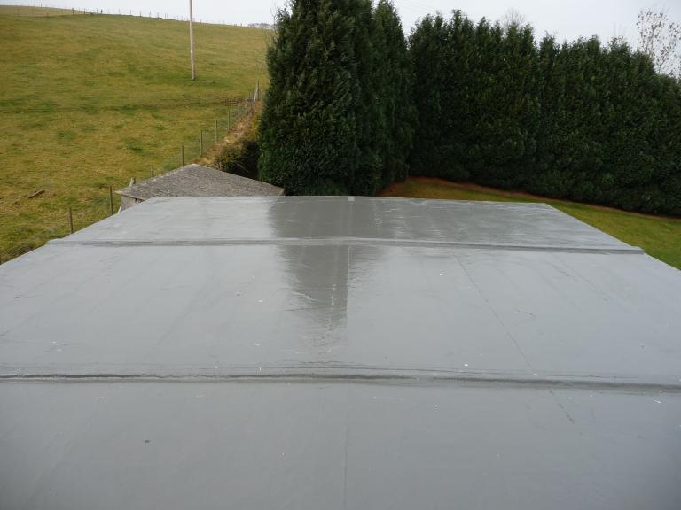 After - The completed roof, finished with a 25 year system