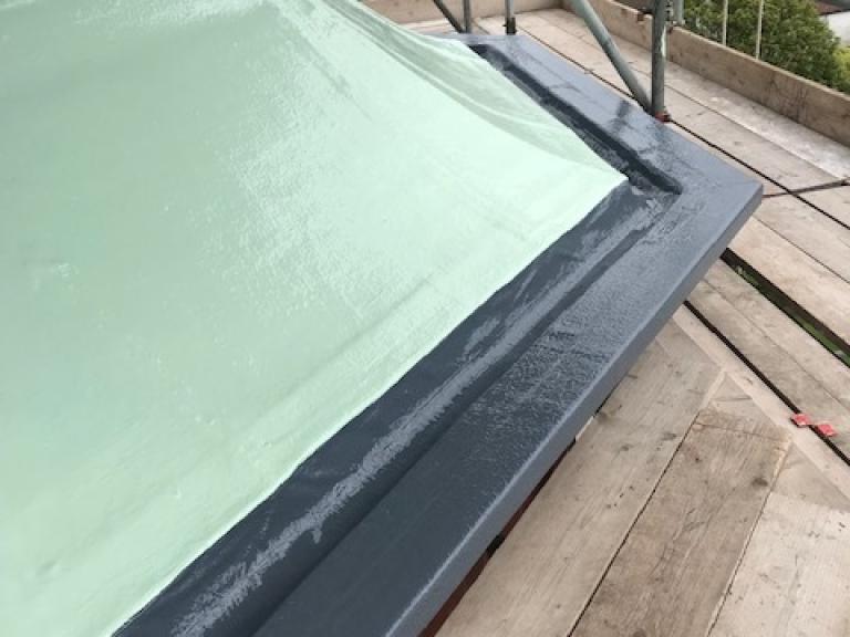 The finished polymer look mimics traditional patinated copper almost exactly