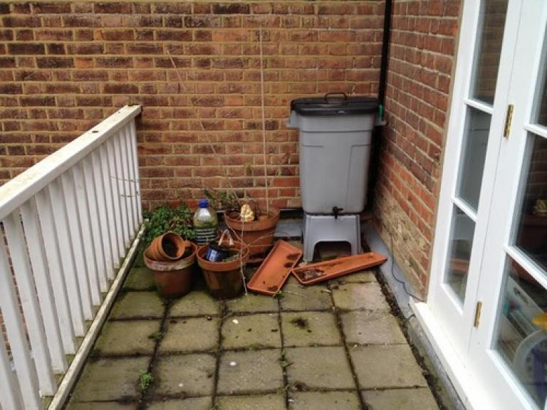 Before - The balcony area was looking tired