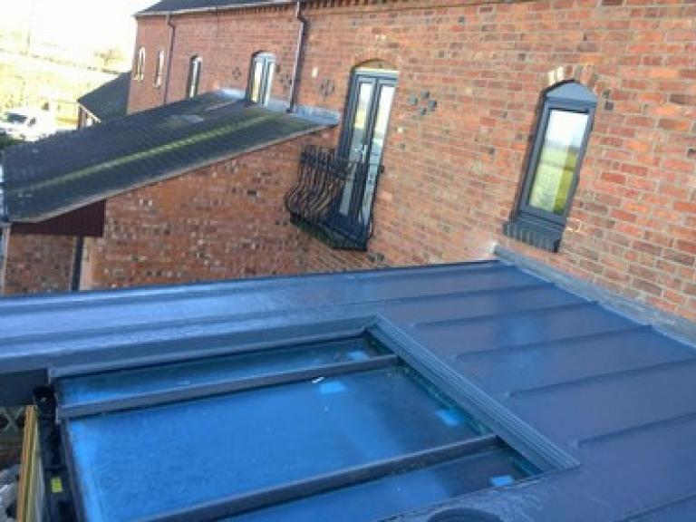 Lead Alternative Porch in rural Stoke Golding, Leicestershire