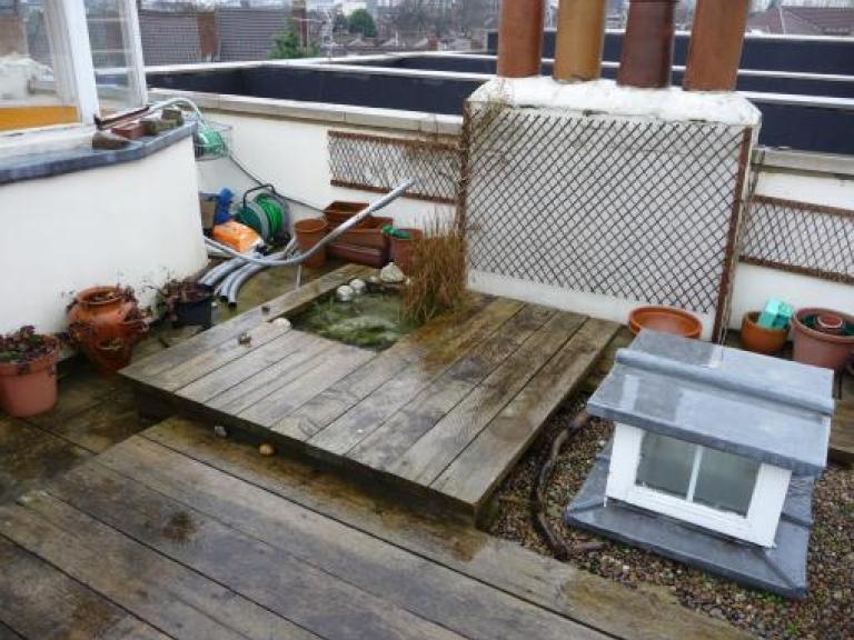 Flat roof garden in Bristol before we began